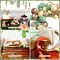 BORAMDO Woodland Animals Baby Shower Decoration Pack Forest Animal Neutral Gender Reveal Party Supplies Woodland Themed Birthday Party Ideas Set 106 Pcs Backdrop, Tablecloth, Cake Toppers, Balloons